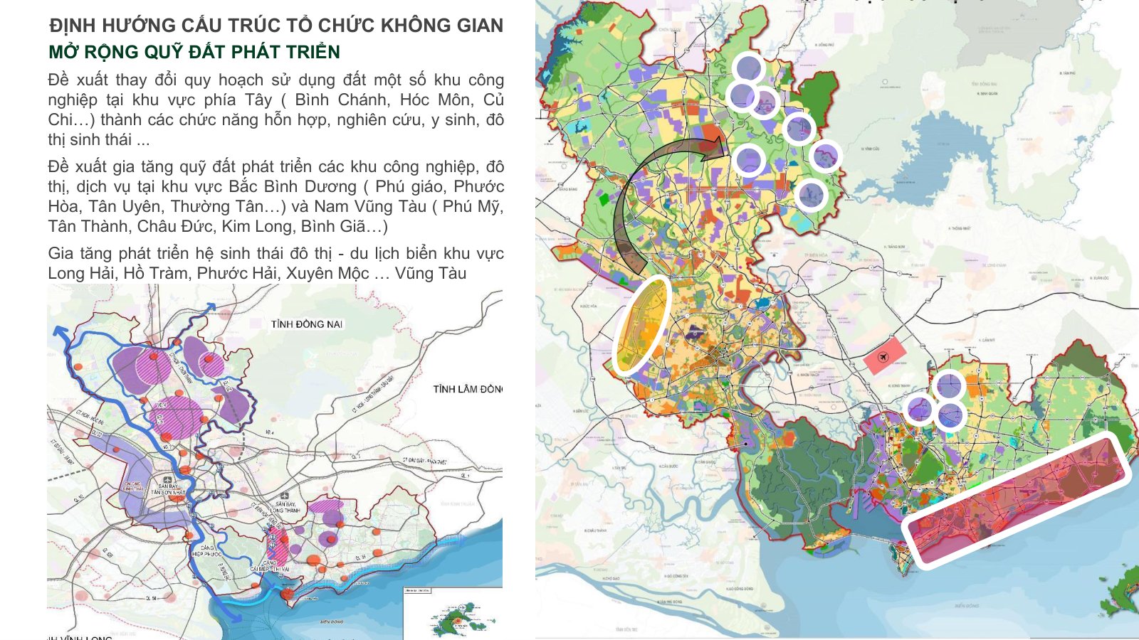 Đề xuất mở rộng quỹ đất phát triển Bắc Bình Dương, Nam Vũng Tàu và chuyển đổi khu công nghiệp phía Tây